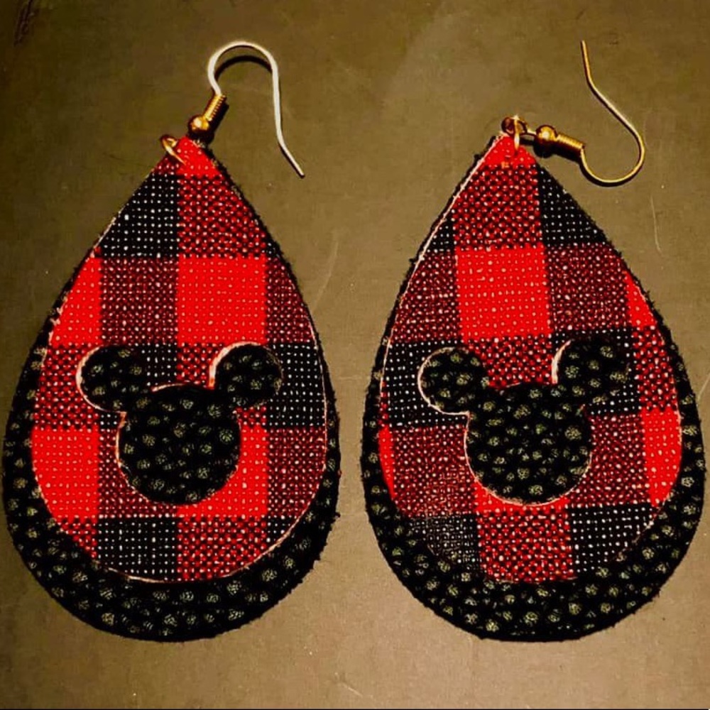 MOUSE LEATHER EARRINGS